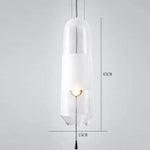 Suspension Led Loft Verre Coloré Design B - Blanc / Froide Luminaire Chambre