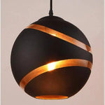 Suspension Led Lofty Avec Boule En Verre Noir / 20Cm Luminaire Chambre