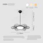 Suspension Led Luxe Métal Avec Abat-Jour Noir / Froide Luminaire Chambre