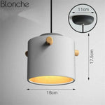 Suspension Led Macarons Colorés Moderne Blanc - B Luminaire Chambre