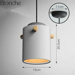 Suspension Led Macarons Colorés Moderne Blanc - C Luminaire Chambre