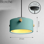 Suspension Led Macarons Colorés Moderne Bleu - A Luminaire Chambre