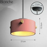 Suspension Led Macarons Colorés Moderne Rose - A Luminaire Chambre