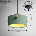 Suspension Led Macarons Colorés Moderne Vert - A Luminaire Chambre