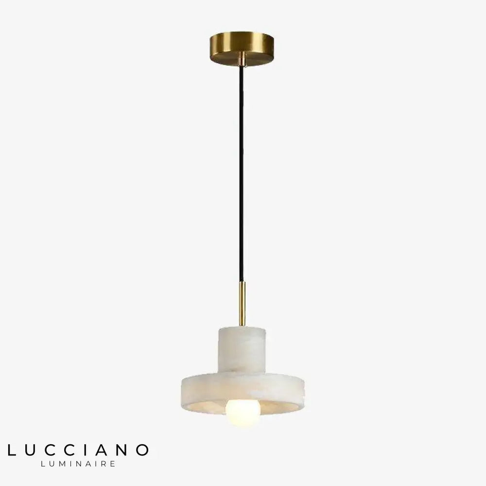 Suspension Led Marbre Blanc Luxe Luminaire Chambre