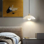 Suspension Led Marbre Blanc Moderne Luminaire Chambre