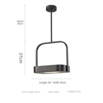 Suspension Led Métal Arrondie Shadow S - Noir Luminaire Chambre