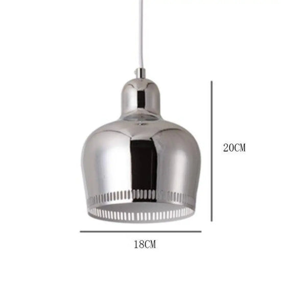 Suspension Led Métal Coloré Decor Argenté Luminaire Doré