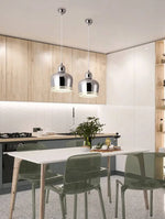 Suspension Led Métal Coloré Decor Luminaire Doré