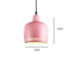 Suspension Led Métal Coloré Decor Rose Luminaire Doré