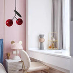 Suspension Led Métal Design Cerise Luminaire Chambre