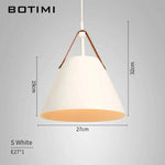 Suspension Led Métal Et Tissu Botimi Blanc - S Luminaire Chambre