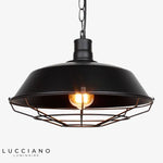 Suspension Led Métal Loft Rétro Noir / 26Cm Luminaire Chambre