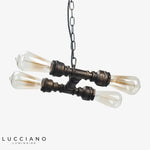 Suspension Led Métal Rétro Industrielle Luminaire Chambre