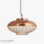 Suspension Led Métal Rose Gold Luminaire Chambre