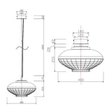 Suspension Led Métal Rose Gold Luminaire Chambre