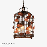 Suspension Led Métal Style Cage Oiseaux Luminaire Chambre