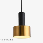 Suspension Led Métal Style Loft A Luminaire Doré