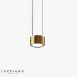 Suspension Led Métallique Dorée Loft Luminaire Chambre