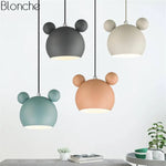 Suspension Led Mickey Colorée Luminaire Chambre