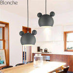 Suspension Led Mickey Colorée Luminaire Chambre