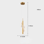 Suspension Led Minimaliste Ondulée Doré / Chaude Luminaire Chambre
