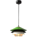 Suspension Led Moderne Abat-Jour Coloré Luminaire Chambre