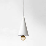 Suspension Led Moderne Abat-Jour Triangulaire 16 X 23Cm / Blanc Luminaire Chambre