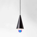 Suspension Led Moderne Abat-Jour Triangulaire 16 X 23Cm / Noir Luminaire Chambre