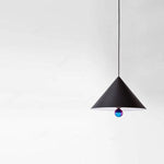 Suspension Led Moderne Abat-Jour Triangulaire 30 X 15Cm / Noir Luminaire Chambre