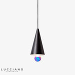 Suspension Led Moderne Abat-Jour Triangulaire Luminaire Chambre