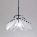 Suspension Led Moderne Andrea Aux Pétales. D45 Cm - Noir / Froide Luminaire Chambre