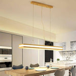 Suspension Led Moderne En Bois Loft Luminaire Chambre