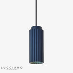 Suspension Led Moderne Kinna Colorée Bleu Luminaire Chambre