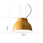 Suspension Led Moderne Métal Coloré Jaune Luminaire Chambre