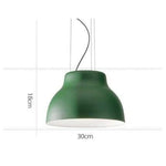 Suspension Led Moderne Métal Coloré Vert Luminaire Chambre