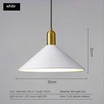 Suspension Led Moderne Sidonia Blanc - D35 X H25 Cm / Chaude Luminaire Chambre