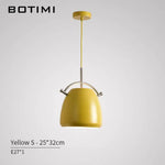 Suspension Led Multi Couleurs Intérieur Jaune - 25X32Cm Luminaire Chambre