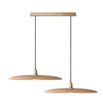 Suspension Led Nordic Bois Abat-Jour B / Beige Froide Luminaire Chambre