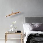 Suspension Led Nordic Bois Abat-Jour Luminaire Chambre