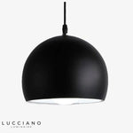 Suspension Led Nordique Boule Noire Luminaire Chambre