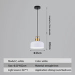 Suspension Led Nordique Métal Haston C - Blanc / Chaude Luminaire Chambre