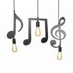 Suspension Led Notes Musicales Luminaire Chambre