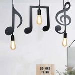 Suspension Led Notes Musicales Luminaire Chambre