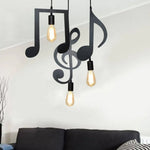 Suspension Led Notes Musicales Luminaire Chambre