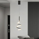 Suspension Led Ondulée Minimaliste Polino Luminaire Chambre