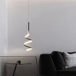 Suspension Led Ondulée Minimaliste Polino Luminaire Chambre