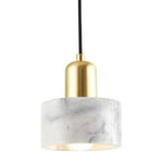 Suspension Led Or Et Marbre Blanc Luminaire Chambre