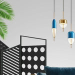 Suspension Led Originale (Bleue Ou Dorée) Luminaire Chambre