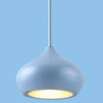 Suspension Led Ovale Multicolore Bleu Luminaire Chambre